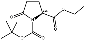 (S)-ETHYL-N-BOC-PYROGLUTAMATE Struktur