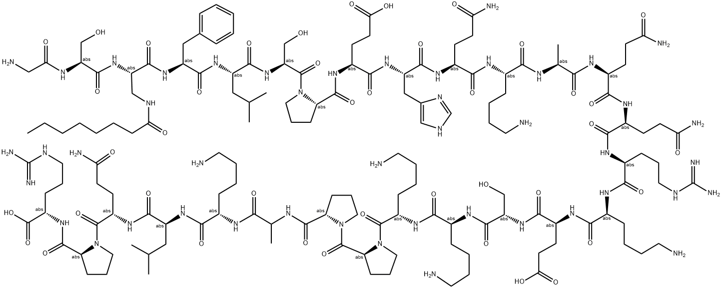 GROWTH-HORMONE RELEASING PEPTIDE Struktur