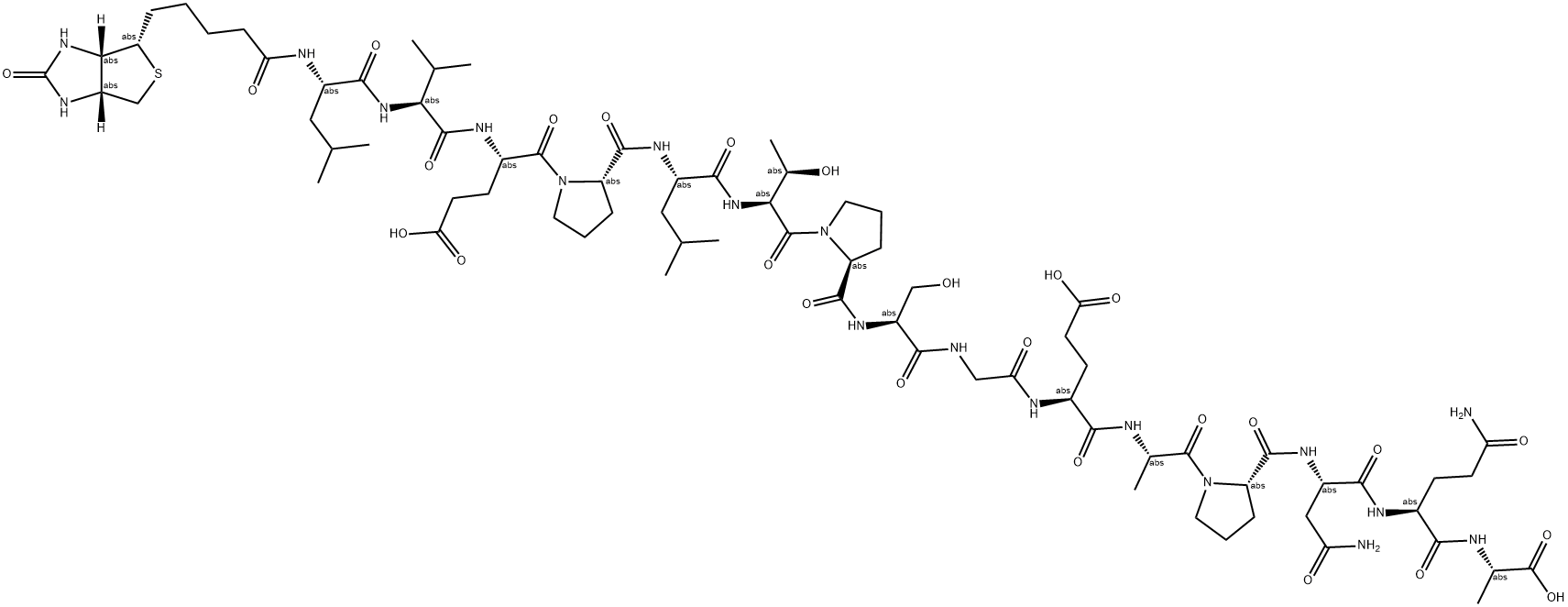 BIOT-LVEPLTPSGEAPNQA-OH Struktur