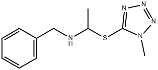 5-(BENZYLAMINOETHYLTHIO)-1-METHYL-TETRAZOLE Struktur