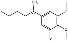 (1S)-1-(5-BROMO-3,4-DIMETHOXYPHENYL)PENTYLAMINE Struktur