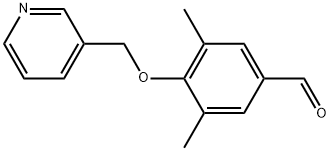 3,5-DIMETHYL-4-(PYRIDIN-3-YLMETHOXY)BENZALDEHYDE Struktur