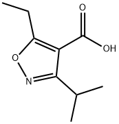 5-ETHYL-3-ISOPROPYL-ISOXAZOLE-4-CARBOXYLIC ACID Struktur