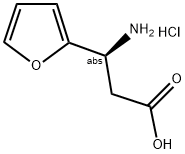 (S)-3-AMINO-3-(2-FURYL)-PROPANOIC ACID HYDROCHLORIDE Struktur