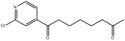 1-(2-CHLORO-4-PYRIDYL)-1,7-OCTANEDIONE Struktur