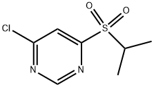 4-CHLORO-6-(PROPANE-2-SULFONYL)PYRIMIDINE Struktur