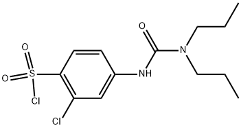 2-CHLORO-4-(3,3-DIPROPYL-UREIDO)-BENZENESULFONYL CHLORIDE Struktur