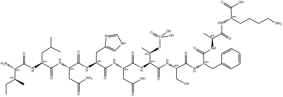 H2N-ILNHD(PT)SFAK-OH Struktur