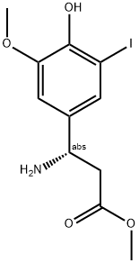 METHYL (3S)-3-AMINO-3-(4-HYDROXY-3-IODO-5-METHOXYPHENYL)PROPANOATE Struktur