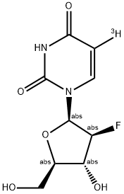 2'-FLUORO-2'-DEOXYARABINOFURANOSYL-URACIL, [5-3H]- Struktur