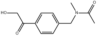 N-(4-GLYCOLOYLBENZYL)-N-METHYLACETAMIDE Struktur