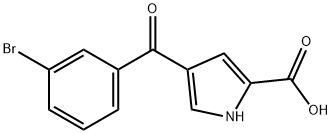 4-(3-BROMOBENZOYL)-1H-PYRROLE-2-CARBOXYLIC ACID Struktur