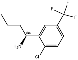 (1S)-1-[2-CHLORO-5-(TRIFLUOROMETHYL)PHENYL]BUTYLAMINE Struktur