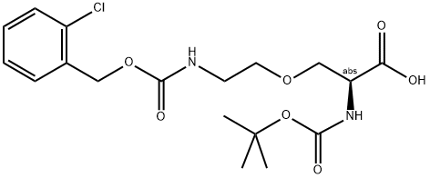 BOC-LYS[*4(<-O),CL-Z]-OH Struktur