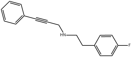 N-(2-(4-FLUOROPHENYL)ETHYL)-3-PHENYLPROP-2-YN-1-AMINE Struktur