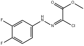 METHYL 2-CHLORO-2-N''-(3,4-DIFLUOROPHENYL)HYDRAZONYL ACETATE Struktur