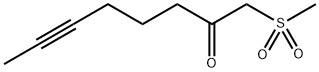 1-METHANESULFONYLOCT-6-YN-2-ONE Struktur