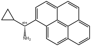 (1R)CYCLOPROPYLPYRENYLMETHYLAMINE Struktur