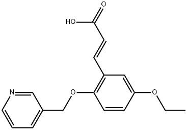 (2E)-3-[5-ETHOXY-2-(PYRIDIN-3-YLMETHOXY)PHENYL]ACRYLIC ACID Struktur