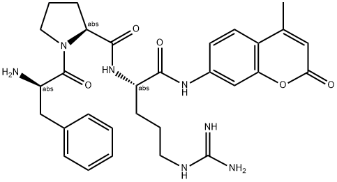 D-PHE-PRO-ARG-7-AMINO-4-METHYLCOUMARIN Struktur