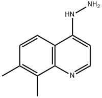 7,8-DIMETHYL-4-HYDRAZINOQUINOLINE Struktur