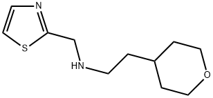 [2-(TETRAHYDRO-PYRAN-4-YL)-ETHYL]-THIAZOL-2-YLMETHYL-AMINE Struktur