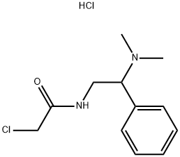 2-CHLORO-N-[2-(DIMETHYLAMINO)-2-PHENYLETHYL]ACETAMIDE HYDROCHLORIDE Struktur