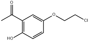 1-[5-(2-CHLORO-ETHOXY)-2-HYDROXY-PHENYL]-ETHANONE Struktur