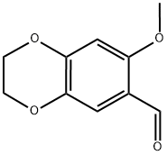 7-METHOXY-2,3-DIHYDRO-1,4-BENZODIOXINE-6-CARBALDEHYDE Struktur