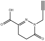 6-OXO-1-PROP-2-YNYL-1,4,5,6-TETRAHYDROPYRIDAZINE-3-CARBOXYLIC ACID Struktur