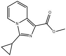 3-CYCLOPROPYL-IMIDAZO[1,5-A]PYRIDINE-1-CARBOXYLIC ACID METHYL ESTER Struktur