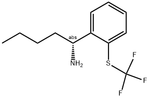 (1R)-1-[2-(TRIFLUOROMETHYLTHIO)PHENYL]PENTYLAMINE Struktur