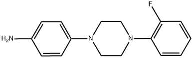 1-(4-AMINOPHENYL)-4-(2-FLUOROPHENYL)PIPERAZINE Struktur