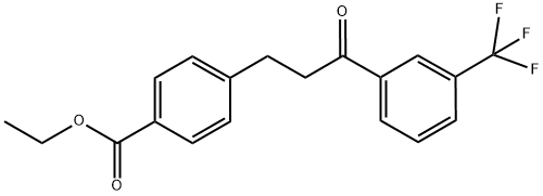 3-(4-CARBOETHOXYPHENYL)-3'-TRIFLUOROMETHYLPROPIOPHENONE Struktur