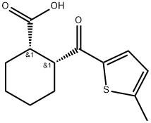 CIS-2-(5-METHYL-2-THENOYL)CYCLOHEXANE-1-CARBOXYLIC ACID Struktur