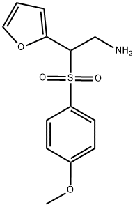 2-FURAN-2-YL-2-(4-METHOXY-BENZENESULFONYL)-ETHYLAMINE Struktur