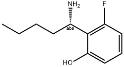 2-((1S)-1-AMINOPENTYL)-3-FLUOROPHENOL Struktur