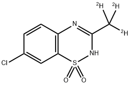 DIAZOXIDE-D3 Struktur