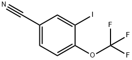 3-IODO-4-(TRIFLUOROMETHOXY)BENZONITRILE Struktur