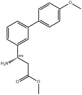 METHYL (3S)-3-AMINO-3-[3-(4-METHOXYPHENYL)PHENYL]PROPANOATE Struktur