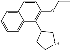 3-(2-ETHOXY-NAPHTHALEN-1-YL)-PYRROLIDINE Struktur