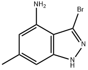 4-AMINO-3-BROMO-6-METHYLINDAZOLE Struktur