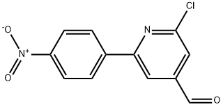 2-CHLORO-6-(4-NITROPHENYL)PYRIDINE-4-CARBALDEHYDE Struktur