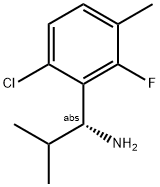 (1R)-1-(6-CHLORO-2-FLUORO-3-METHYLPHENYL)-2-METHYLPROPYLAMINE Struktur