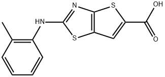 2-[(2-METHYLPHENYL)AMINO]THIENO[2,3-D][1,3]THIAZOLE-5-CARBOXYLIC ACID Struktur