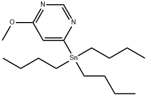 4-METHOXY-6-(TRIBUTYSTANNYL)PYRIMIDINE Struktur