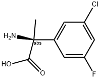 (2S)-2-AMINO-2-(3-CHLORO-5-FLUOROPHENYL)PROPANOIC ACID Struktur