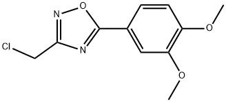 3-(CHLOROMETHYL)-5-(3,4-DIMETHOXYPHENYL)-1,2,4-OXADIAZOLE Struktur