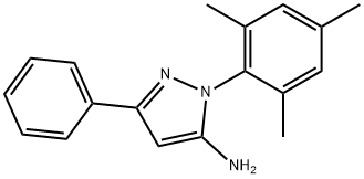 1-MESITYL-3-PHENYL-1H-PYRAZOL-5-AMINE Struktur