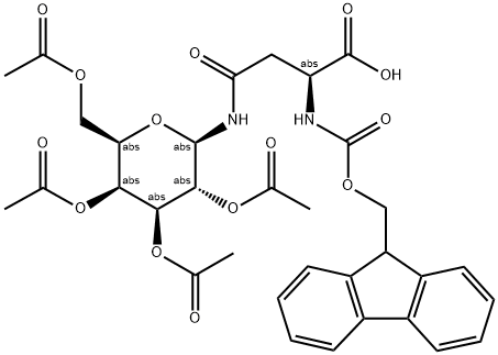 FMOC-L-ASN(GALAC4)-OH Struktur